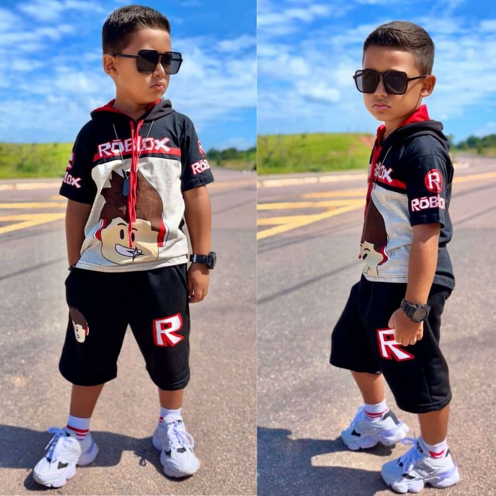 Roupa Infantil Fantasia Aniversário Roblox  Homem - Aranha   4 ao 10