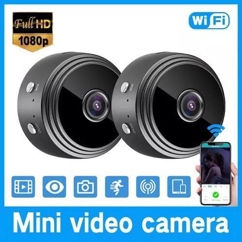 Câmera A9 Mini HD Sensor De Presença WI FI 110v com Suporte Para Encaixe camera wifi