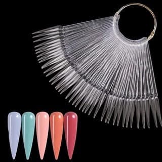 Leque Para Demostracao De Esmalte 50 Cores Mostruario Formado Stiledo Com Argola Para Pendurar