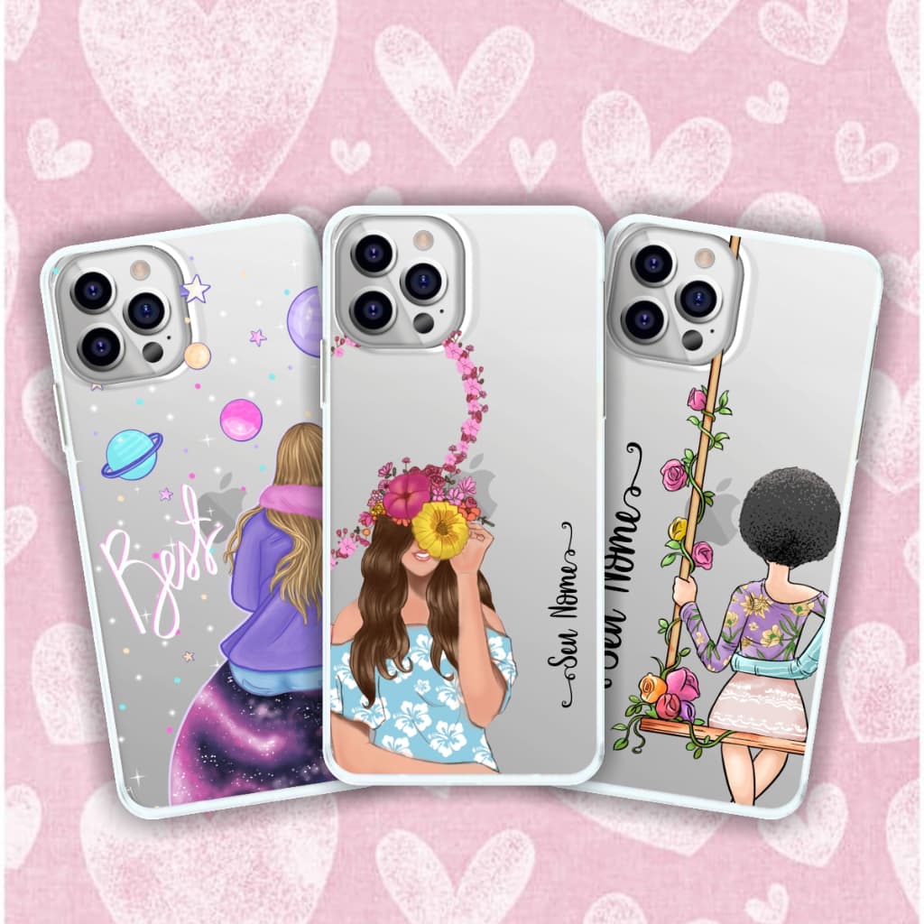 Capa de celular Melhores Amigas capa personalizada Best Friends Amiga Bff capinha