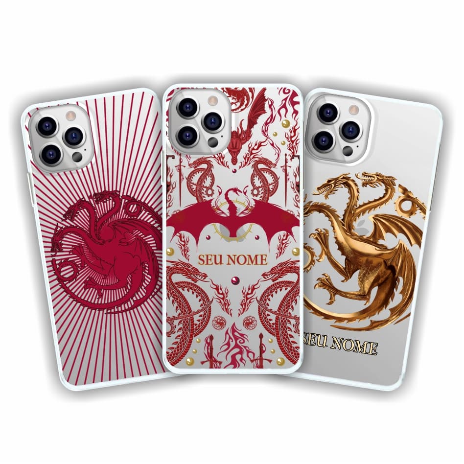 Capa de celular House Of The Dragon Game Of Thrones Seu Nome GOT A Casa do Dragão Capinha