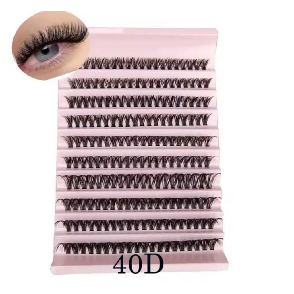 Kit Cílios Tufinhos Tufos Extensão De Pestanas 8-16m 40d