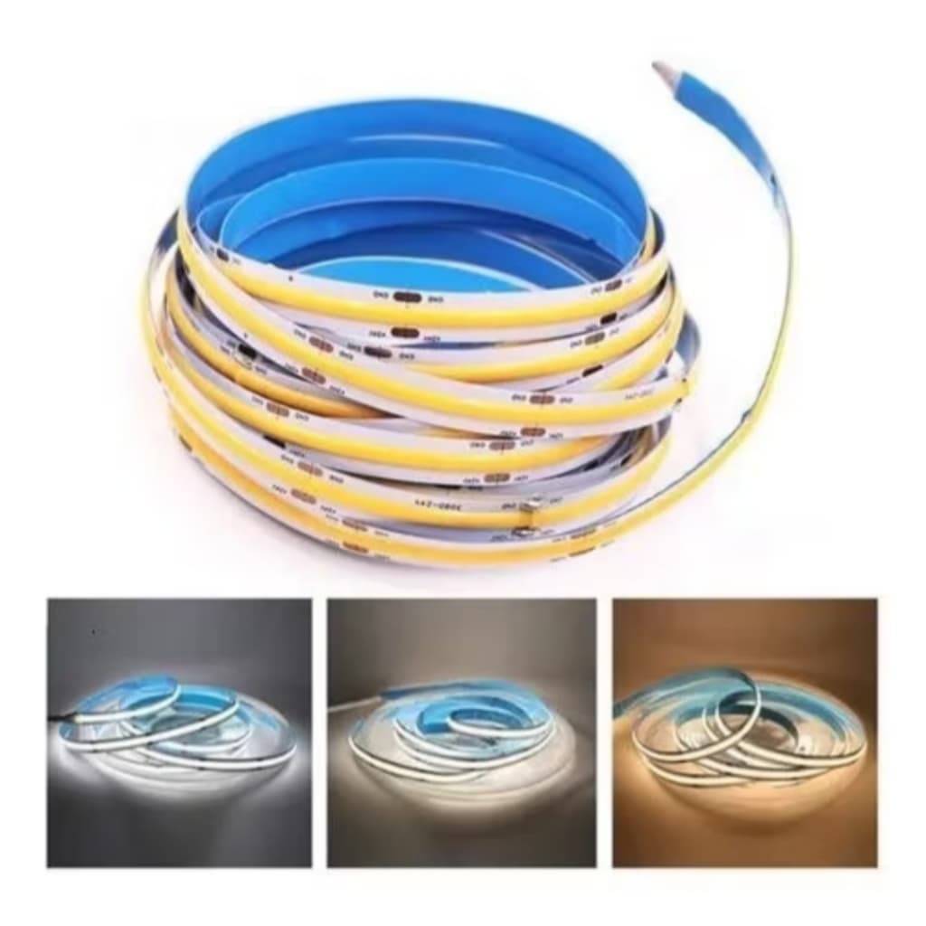Fita Led Cob 320led/m ip20 1000 lumens 110v ou 220v Direta na Energia 5m ou 10m 3000k ou 4000k 6000k