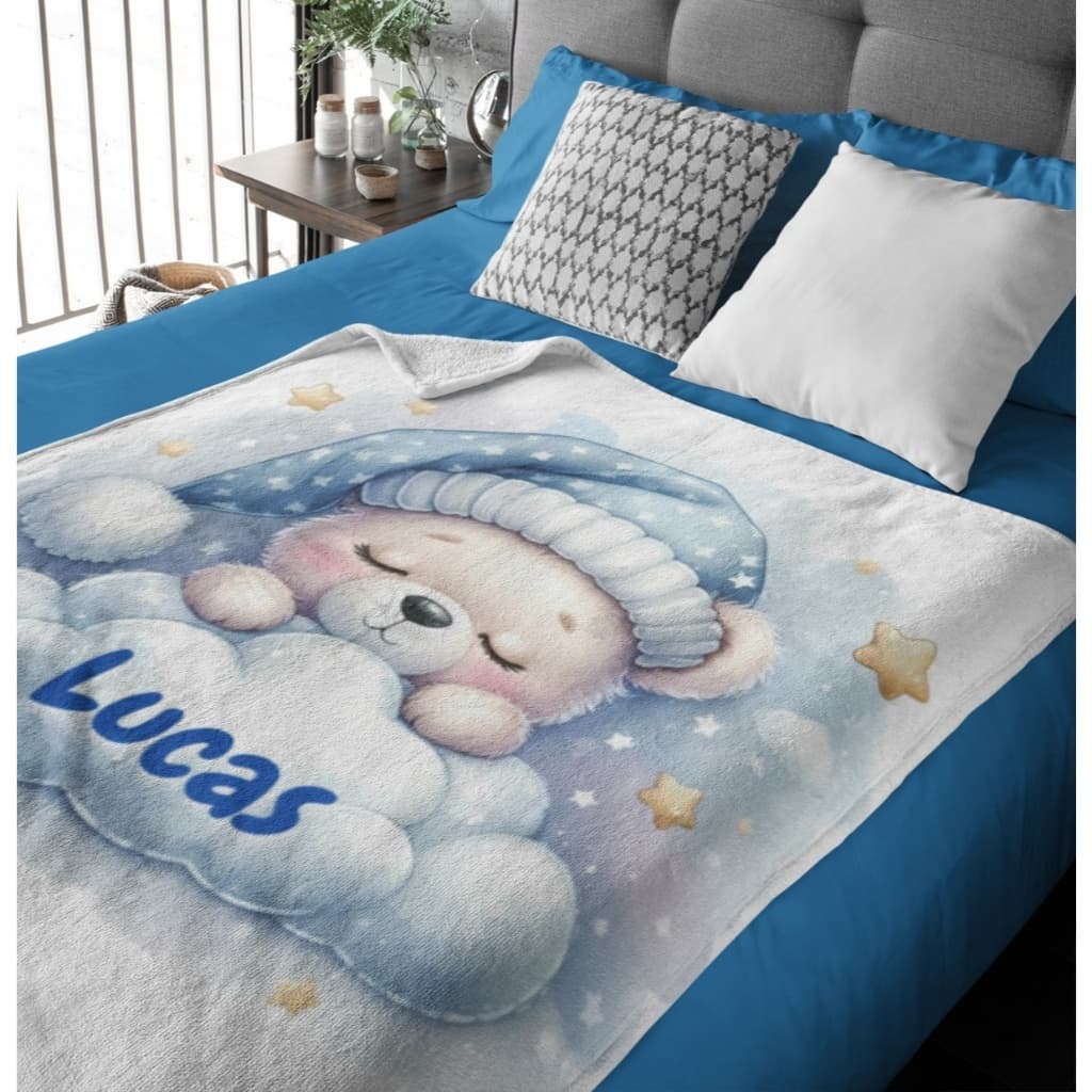Mini Manta 0,90x1,10cm ou Fronha Personalizada com Nome Escolha seu Modelo Favovito