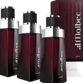 Kit homen sedutor 03 perfumes Malbec amadeirado 300mls