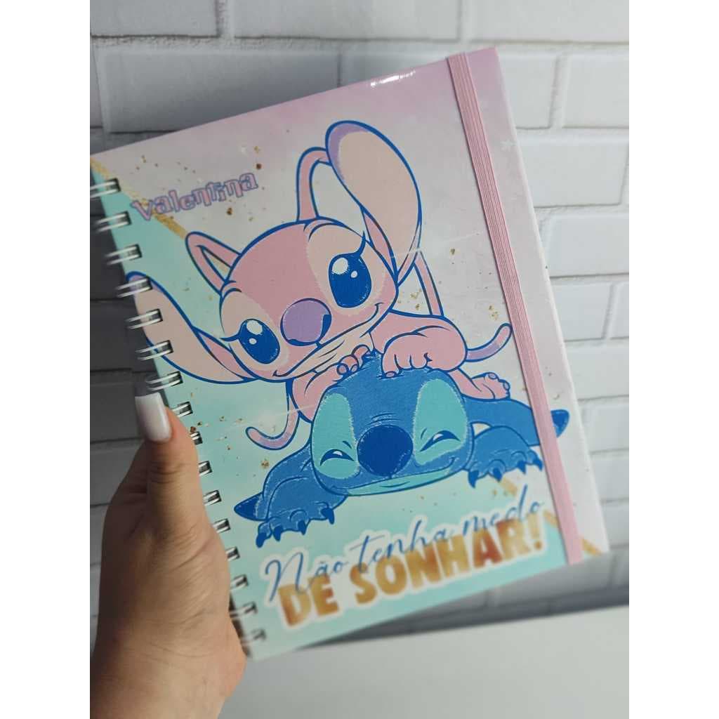 Caderno Stitch - Não tenha medo de sonhar - VOLTA AS AULAS