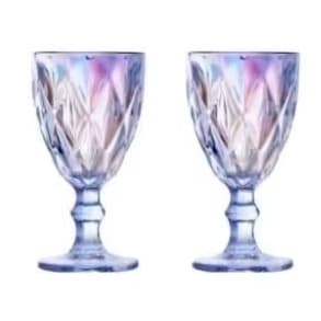 Kit de 2 Taças de Vidro Furta-Cor Rainbow 320ml