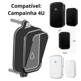 Proteção / Protetor Roubo Chuva para Campainha Eletrônica UNIVERSAL - 4U, Lukton, Bmaxx e Bommax