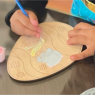 Kit de Pintura Nome Personalizado - 5 Ovos de pascoa 🎨para presente decoração