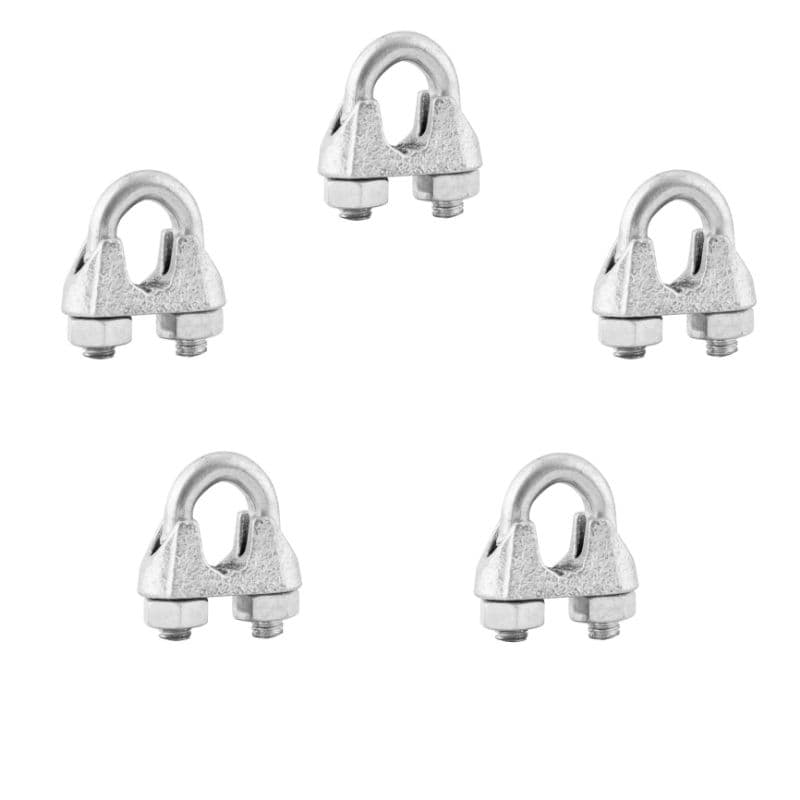 Clips de Aço Galvanizado para Cabo de Aço 1/8