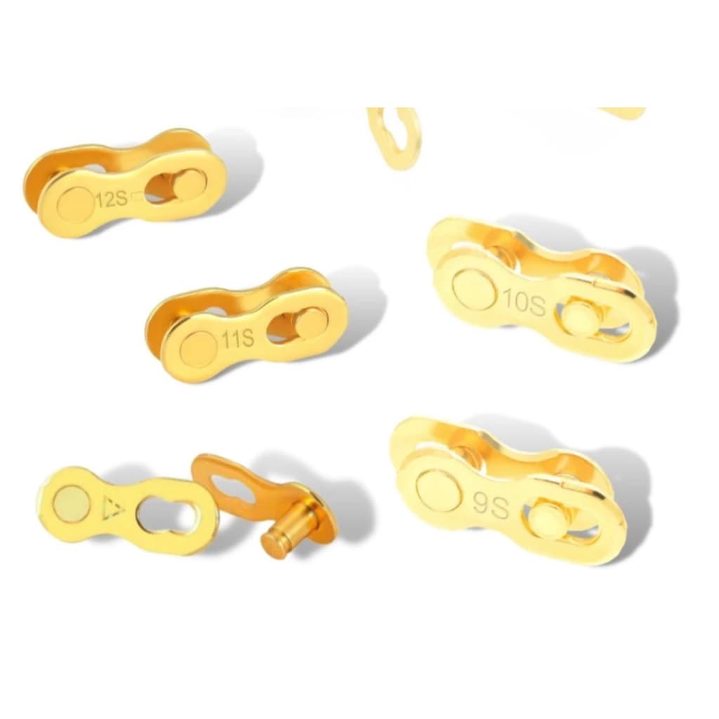 Power Link Dourado GOLD 6-7-8-9-10-11-12v Emenda Rápida Corrente Bike Speed MTB