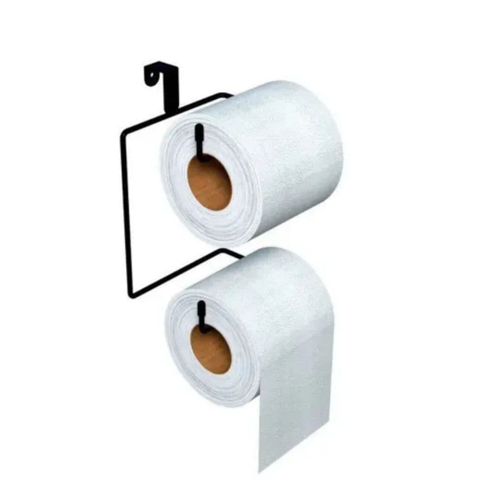 Suporte para 2 Papel Higiênico Para Caixa Acoplada Arame Várias cores