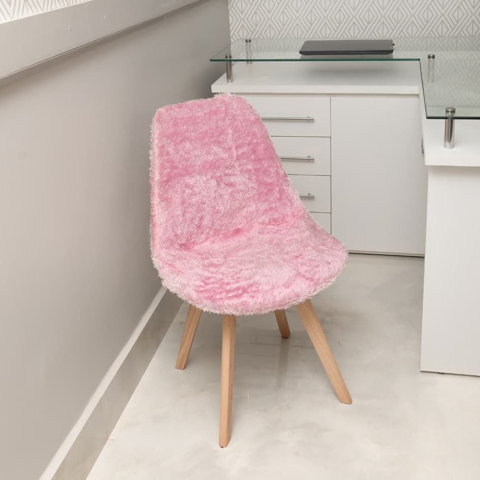 Capa para Cadeira Eames Tulipa Leda Pelo Curto