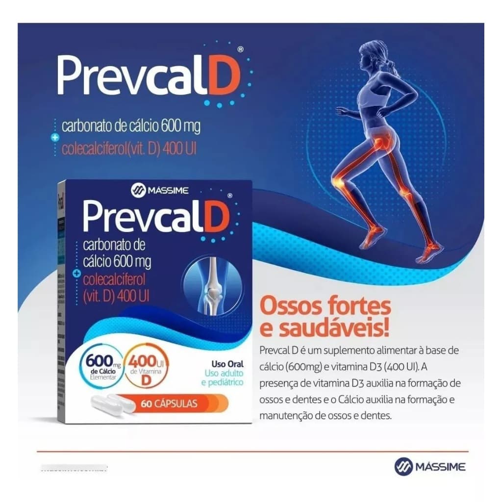 Prevcal D 60CPR - 600mg + 400ui