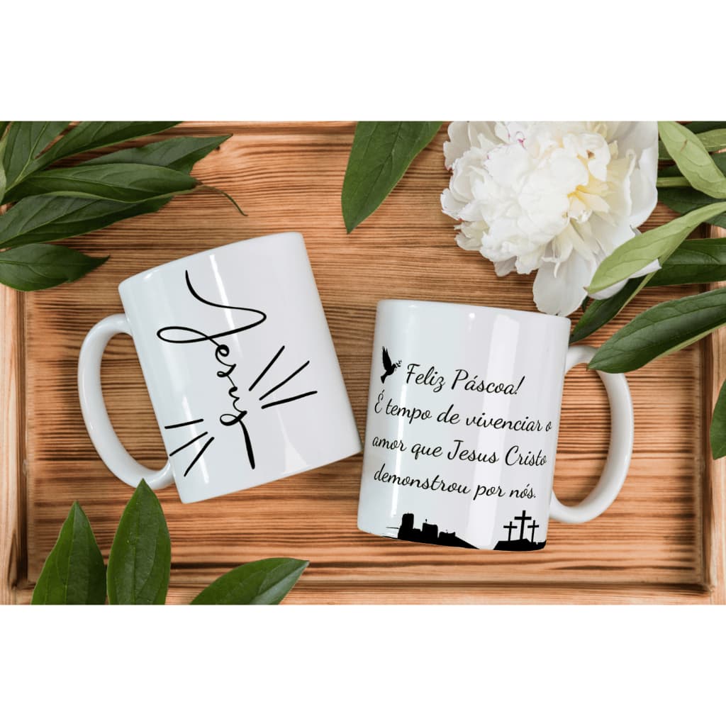 Caneca Páscoa Cristã Personalizada