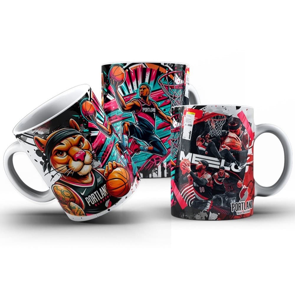 Caneca Times Basquete NBA Personalizada