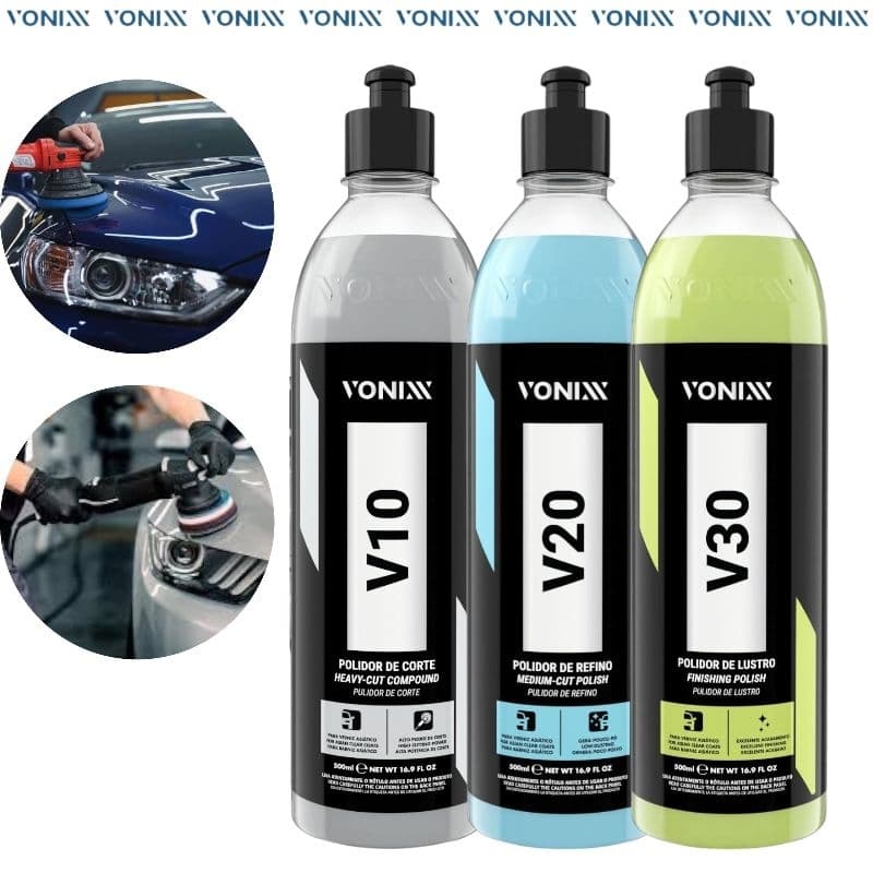 COMPOSTO POLIDOR VONIXX V10 V20 V30 V40 CORTE REFINO LUSTRO