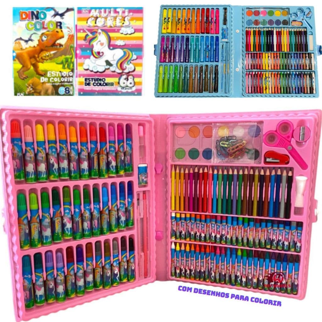 Maleta De Pintura Infantil - Estojo De Pintura Infantil