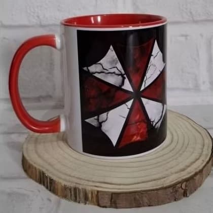 Caneca Personalizada Interior Vermelho Umbrella