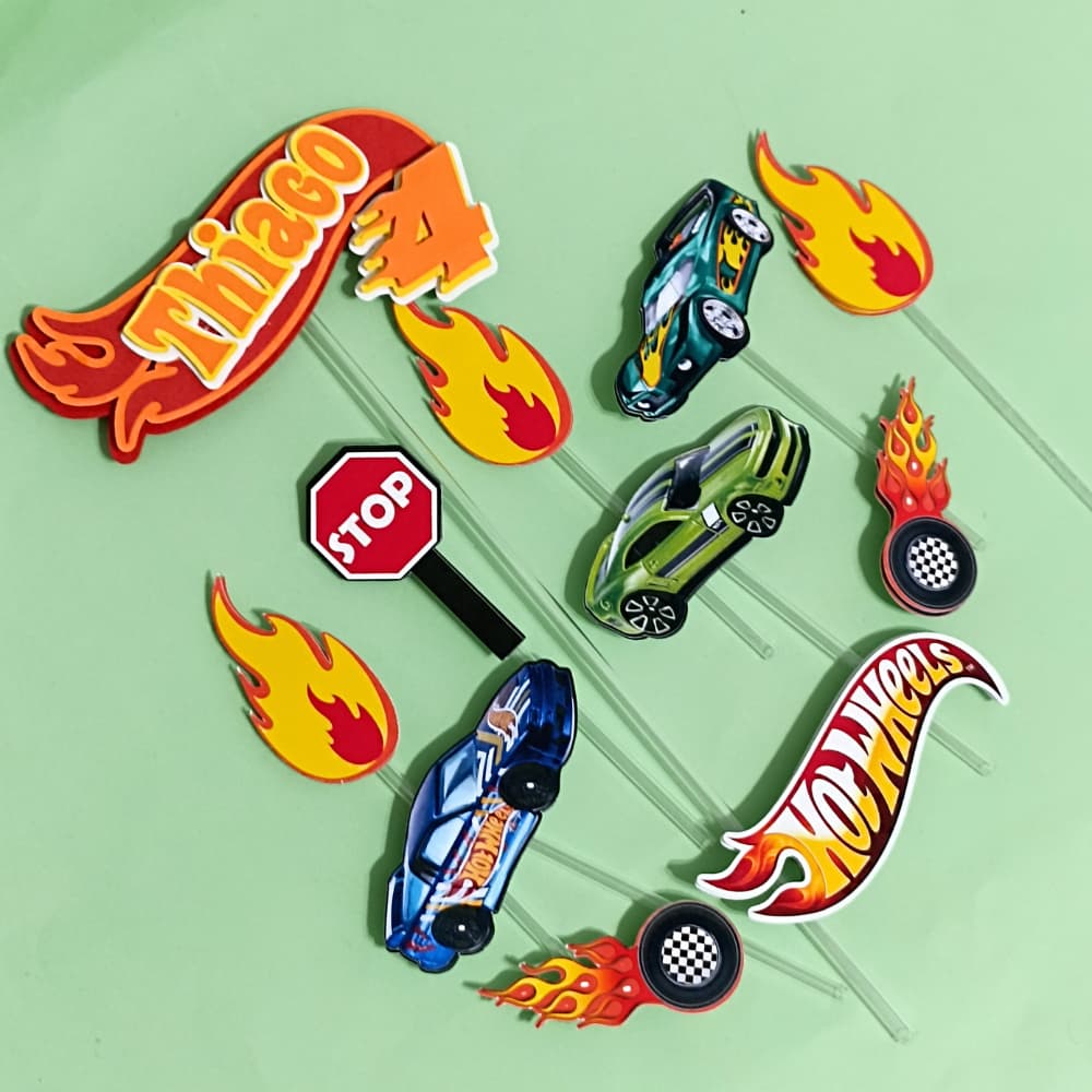Topo de Bolo Hot Weels  -  Topo Hot Weels - Topo de Bolo Hotweels