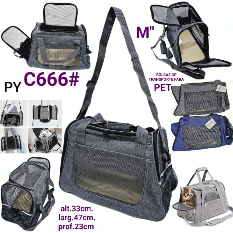 Bolsa De Trasporte Pet Para Cães E Para Gatos Passeios Avião Viagem Luxo Reforçada C666