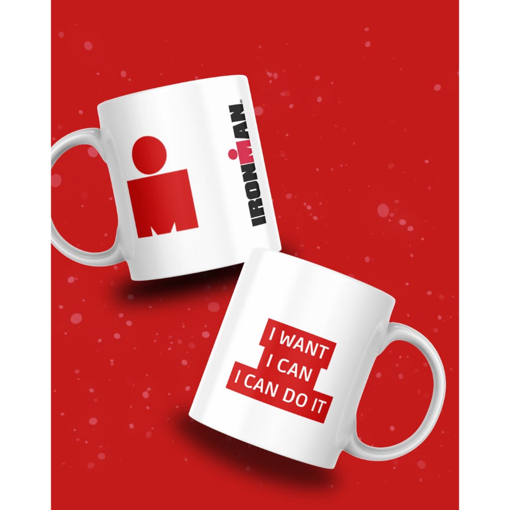 Caneca Ironman Triathlon Eu quero Eu Posso Eu consigo I Want I Can I Can Do It Nada Pedala e Corre