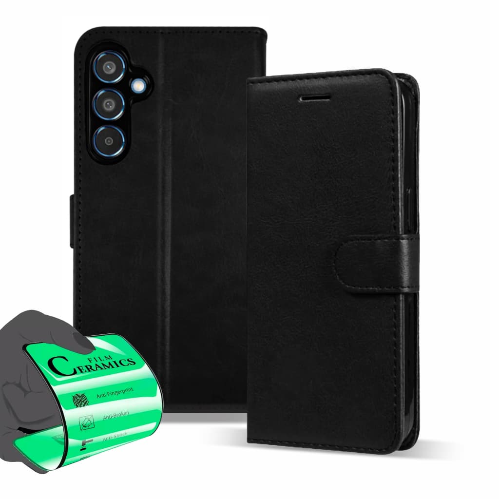Capa Capinha Carteira Flip + Película Para Galaxy A16 4G A16 5G