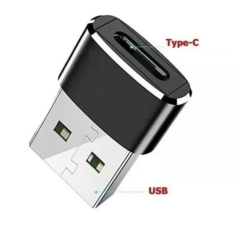 Adaptador Conversor Type C USB C Fêmea para USB Macho