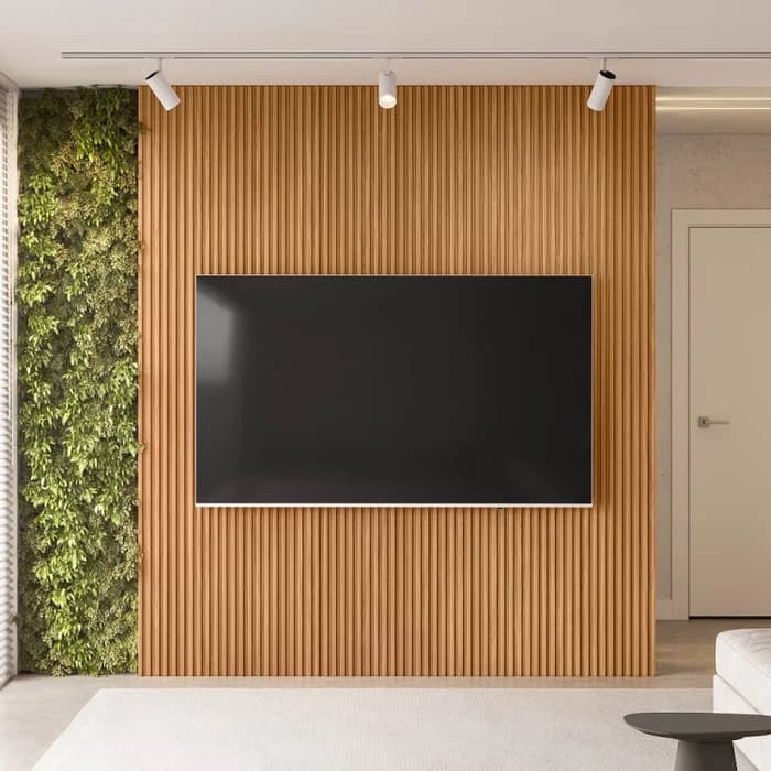 Painel Ripado MDF Decorativo 45×11 cm – 20 Placas – Freijó, Castanho ou Preto – Envio Imediato