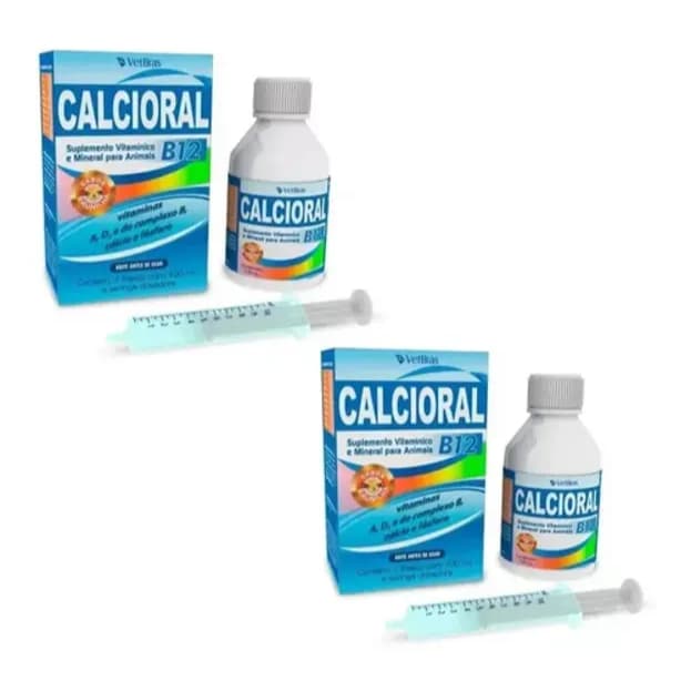 Kit 02 Calcioral Suplemento Mineral E Vitamínico B12