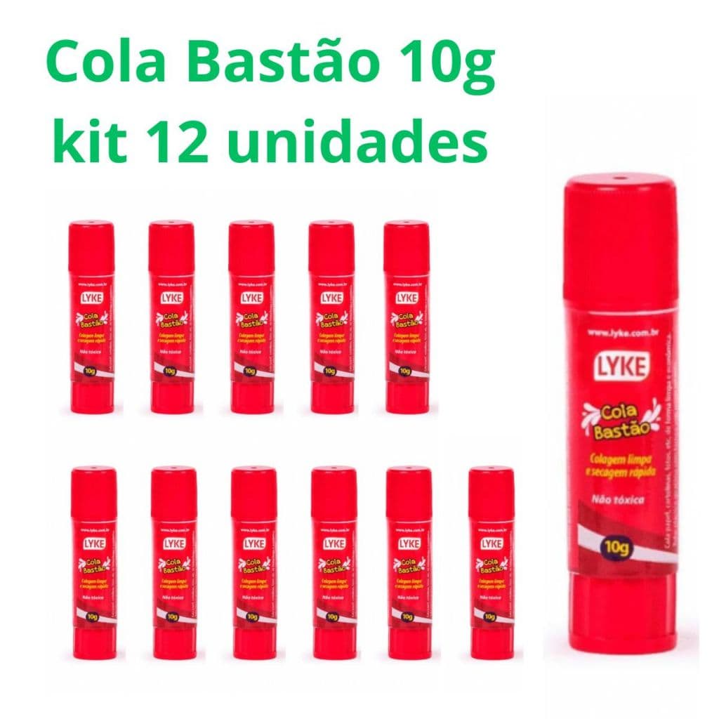 Cola Bastão LYKE 10g kit 12 unidades