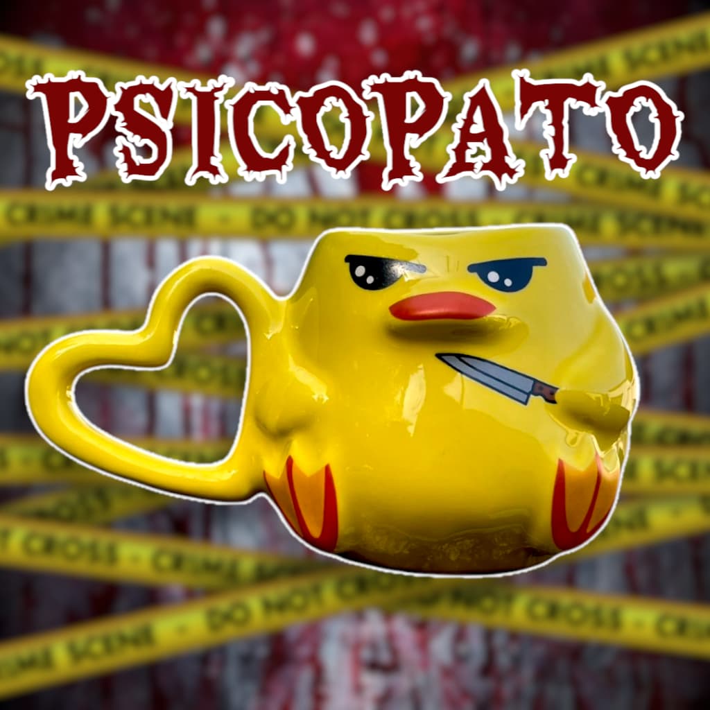 Caneca Pato - Psicopato - Cerâmica - 360ml