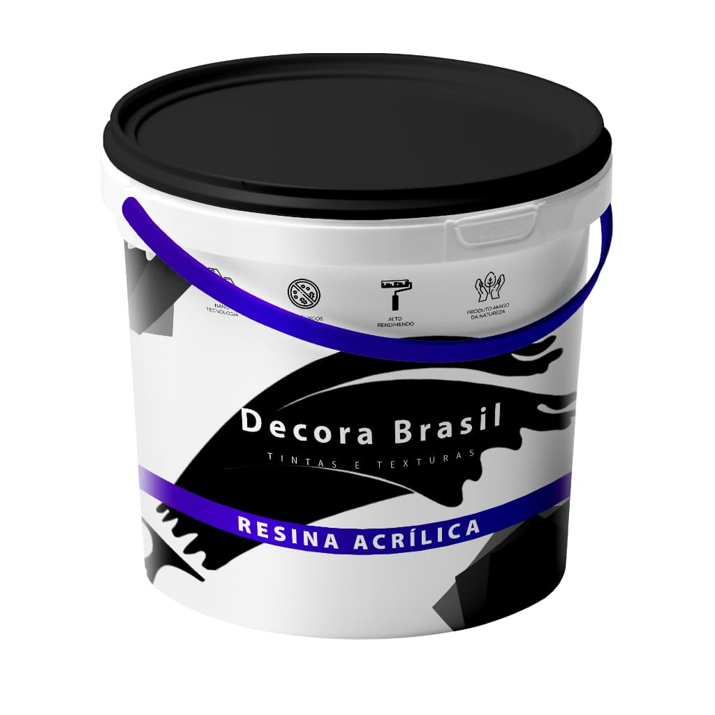Resina Acrílica Decora Brasil 800ml À base De Água Baixo Odor Resistencia UV Manchas Fácil Aplicação