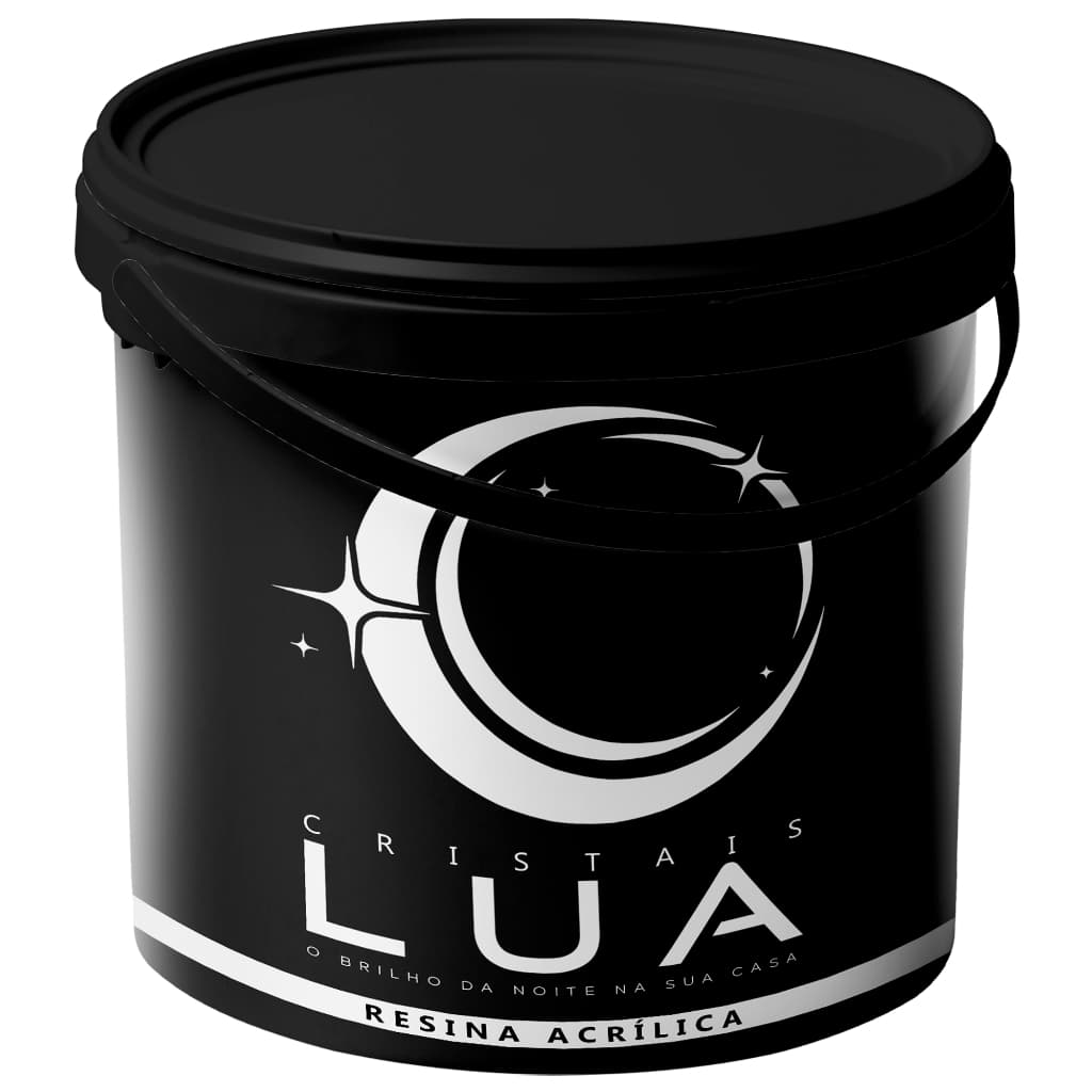 Resina Acrílica Incolor LUA Base Água 3,6L Reforma Artesanato Decoração Durabilidade Secagem Rápida