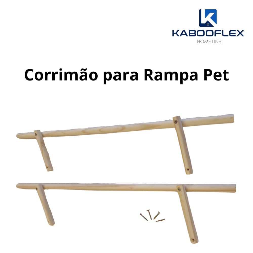Corrimão para Rampa Pet - Exclusivo para rampa Pet Vivemos Pet