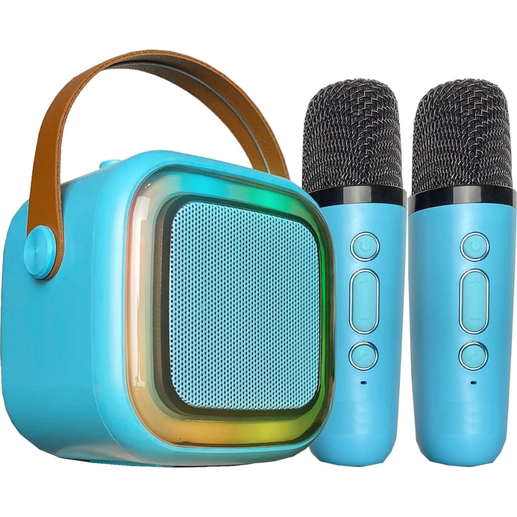 Caixinha de Som Bluetooth Com Microfone Sem Fio Mini Karaokê Portatil Potente Infantil Adulto