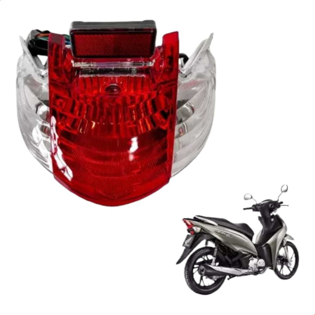 Lanterna Traseira Chicote E Lampadas Para Biz 125 2006 A 2010