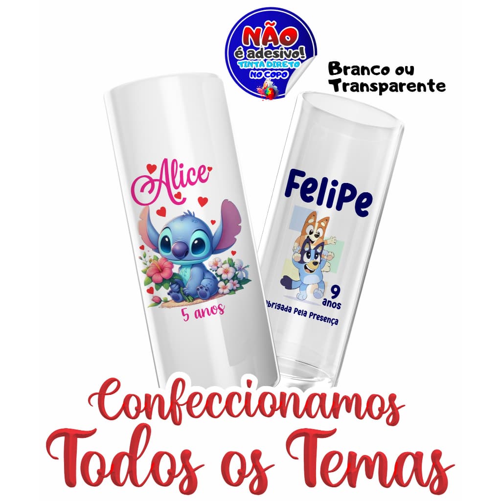 Copos Long Drink Personalizado - Qualquer tema