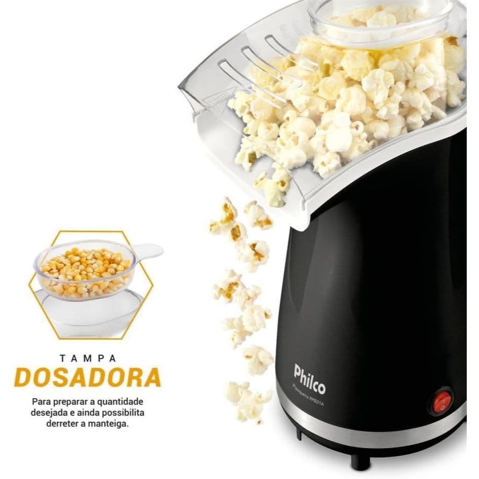 Pipoqueira Elétrica Sem Óleo Philco 1200W PPIE01A 127v / 220v