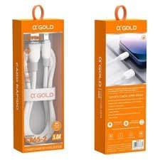 Cabo de Carga e Dados A´gold USB 5.0a 1 Metro Saida IOS cb65-2