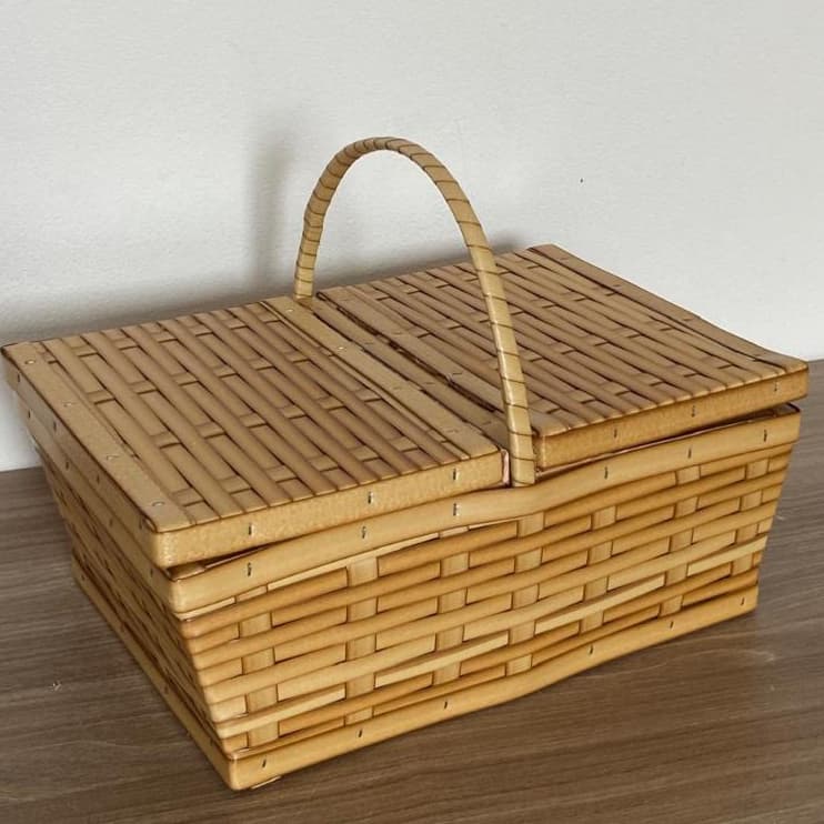 Cesta de Piquenique Fibra Sintética G 47x31x19