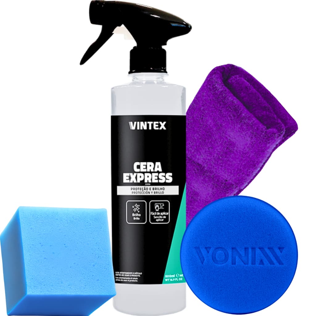 Cera Líquida Automotiva Cera Express Spray Pano + Aplicador