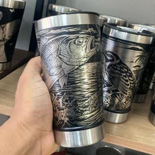 Copo Térmico Personalizado Tema Pescaria  Pesca Gravado a Laser