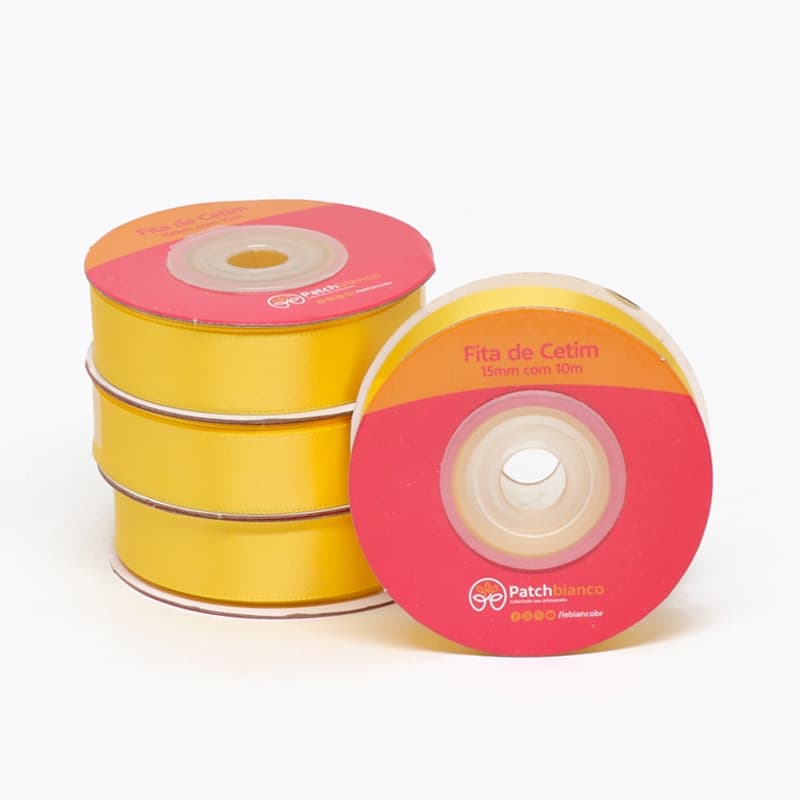Fita Cetim Gold - 10m x 15 mm