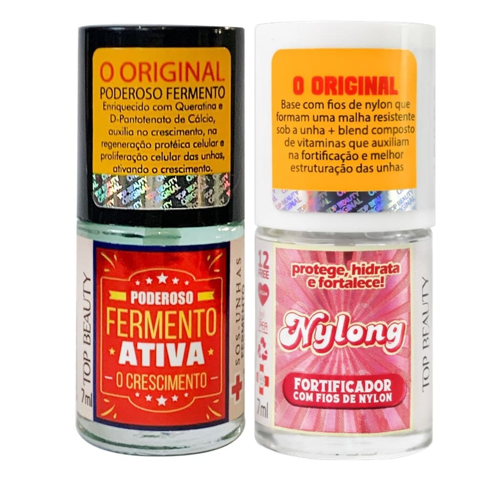 Kit Base Nylong + Base Fermento - Top Beauty