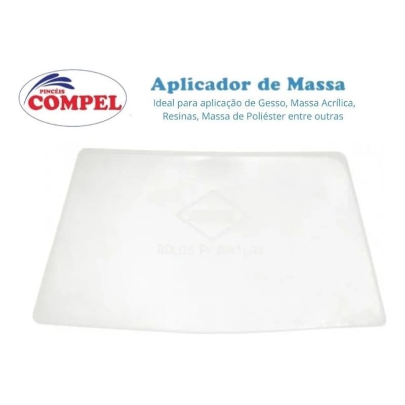 Aplicador de massa celulóide, rejunte massa corrida, massa plastica, espatula de silicone