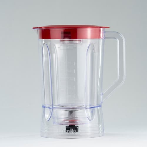 Copo Mondial L1000 Turbo Inox L1200W Cristal - Tampa Vermelha