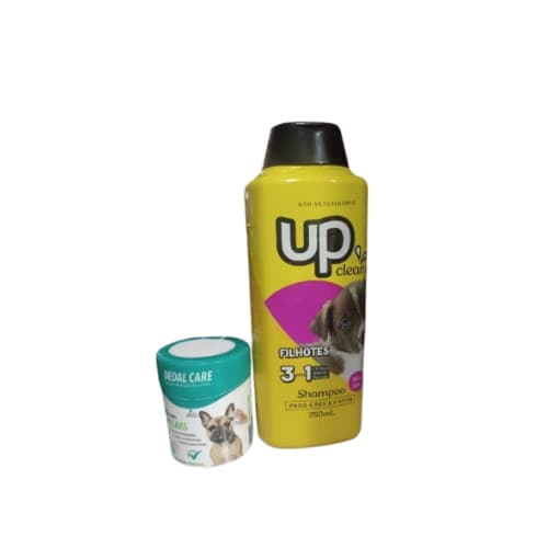 Dedal Care Orelha Limpa +Shampoo Up Clean para filhotes