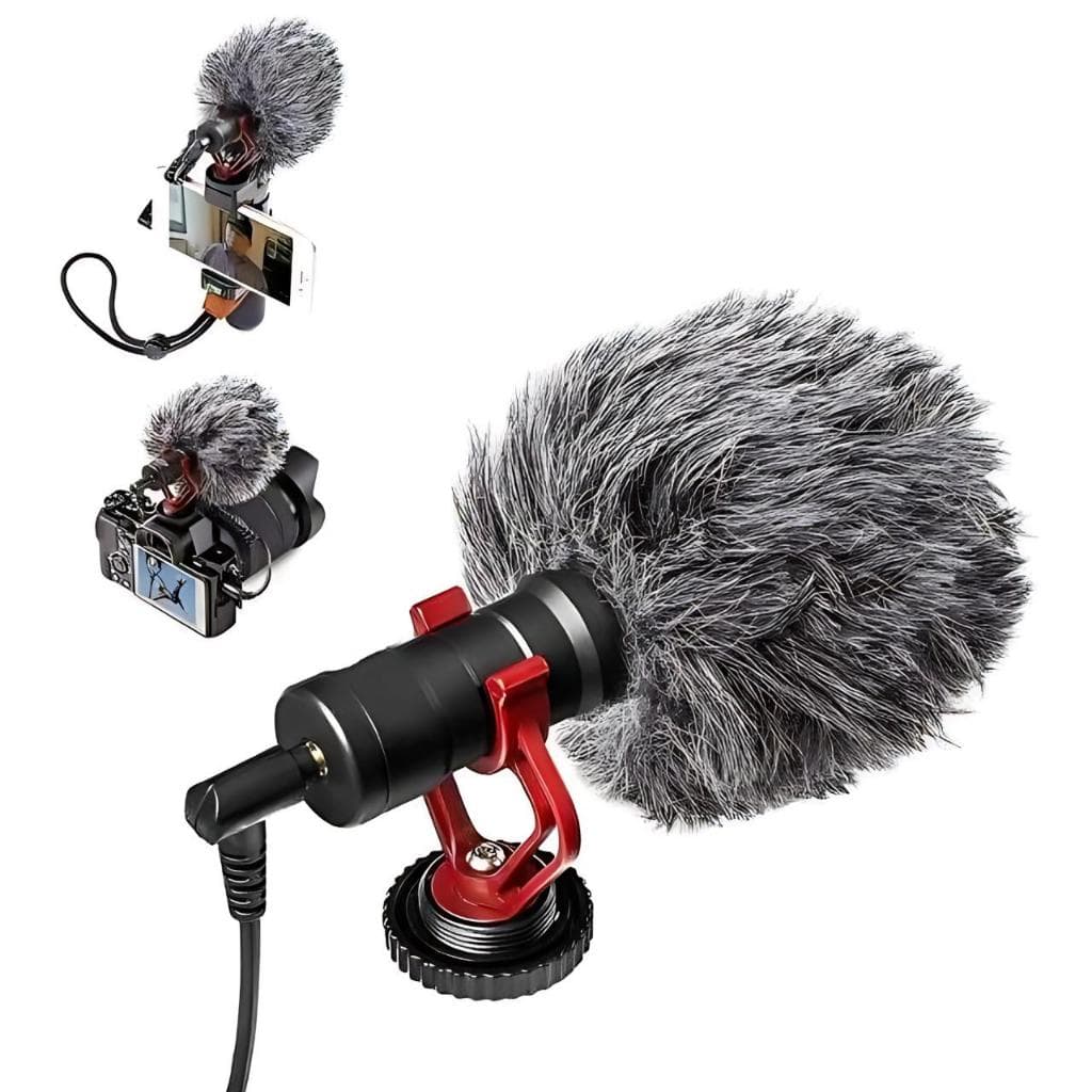 Microfone Condensador Boya BYMM1 Apontador Cardióide Novo Original + NF-e a Pronta Entrega