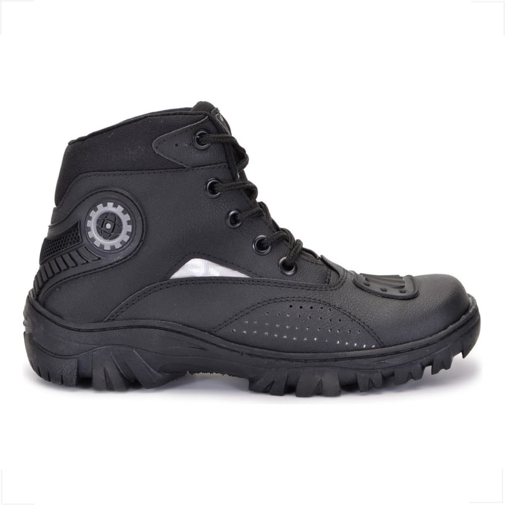 Bota Masculina Motociclista Adventure Leve Coturno Masculino Motoqueiro Militar Segurança Trabalho